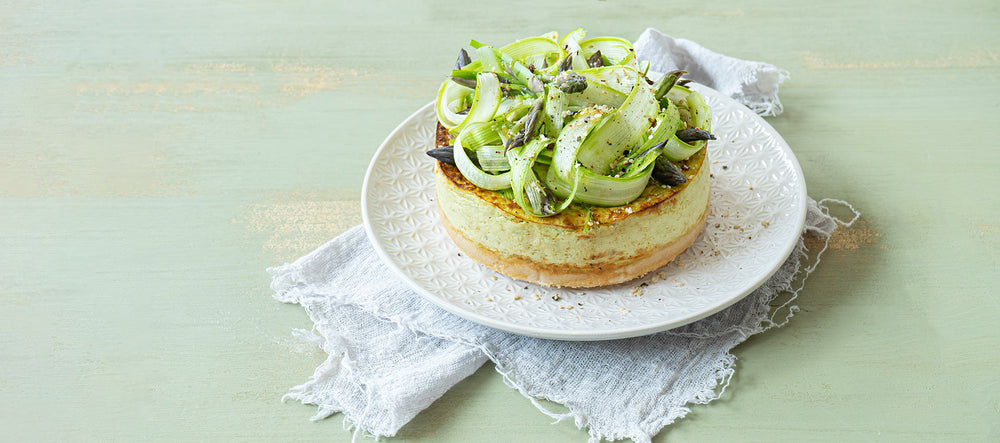 Cheesecake agli asparagi