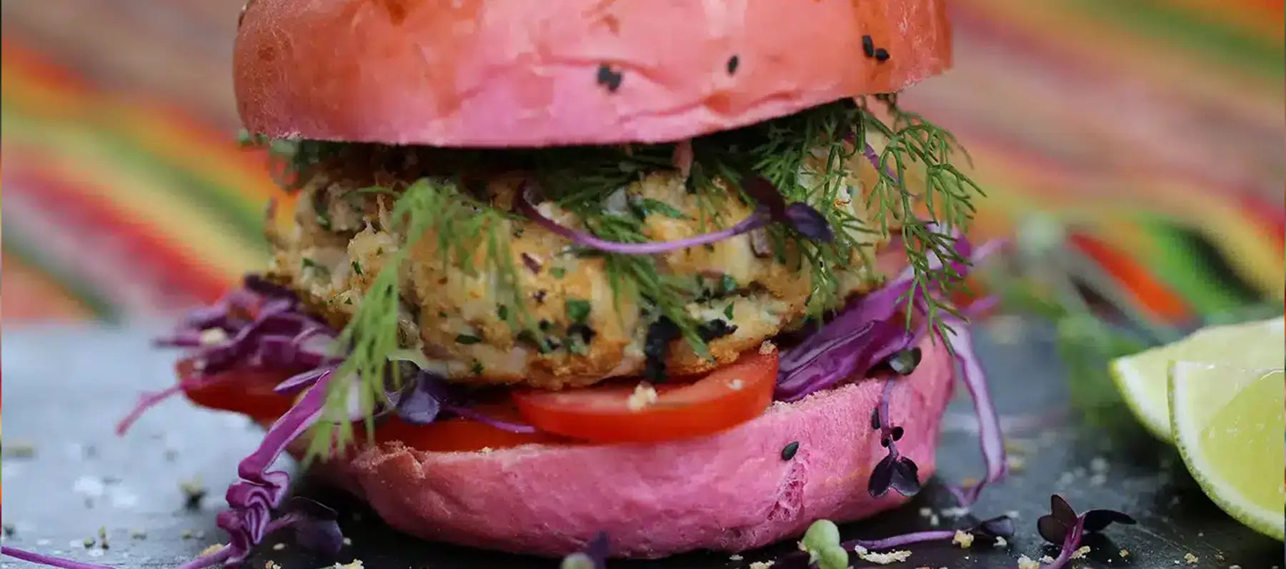 Hamburger viola mostruosi