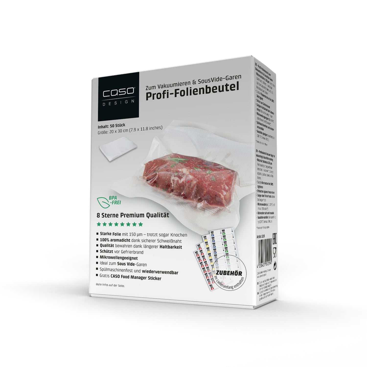 Scatola 50 sacchetti goffrati 8-Stars 20x30 caso design CSO 01219 Kunzi Shop 1