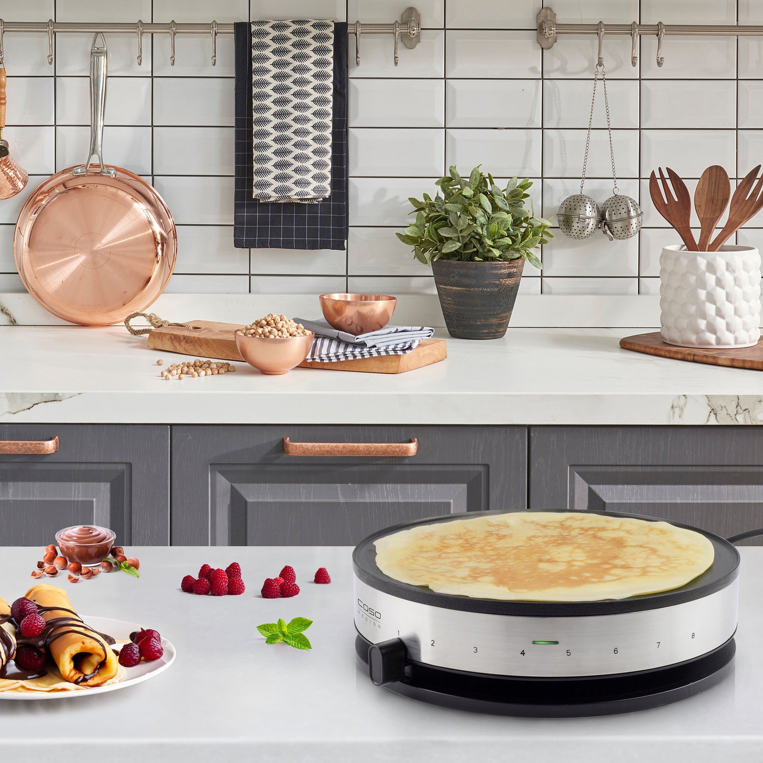 Crepiera elettrica CM 1300 - Design Crepes Maker caso design CSO 02930 Kunzi Shop 2