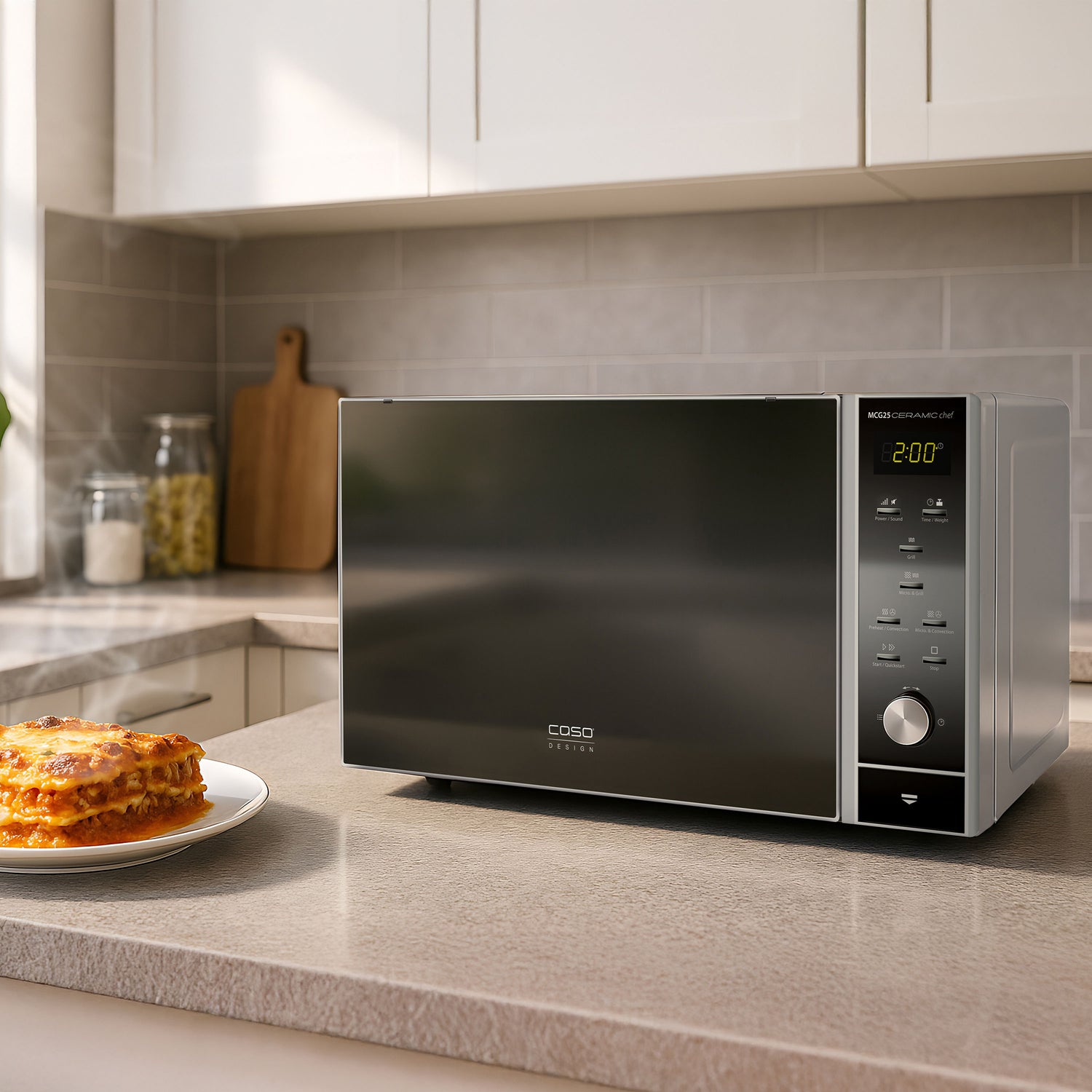 Forno a microonde MCG 25 Ceramic Chef 25 L caso design CSO 03351 Kunzi Shop 3