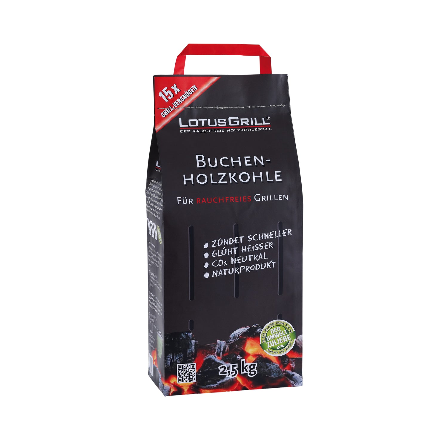 Carbonella di faggio da 2,5 Kg lotusgrill LG BK 25 Kunzi Shop