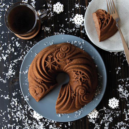 Stampo Bundt Let it Snow nordic ware NW 93648 Kunzi Shop