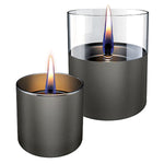 Set 2 candele Lilly 8 &10 Gun metal tenderflame TNF TF-600340 Kunzi Shop