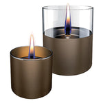Set 2 candele Lilly 8 & 10 Chocolate tenderflame TNF TF-600341 Kunzi Shop