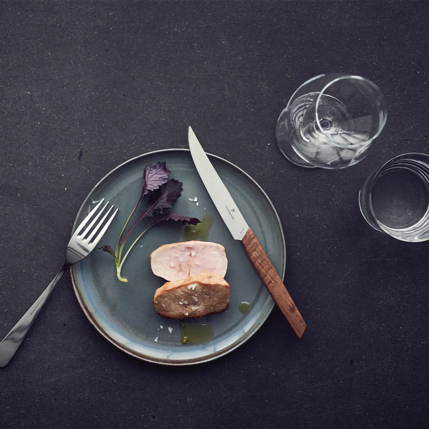 Set Swiss Modern due coltelli bistecca victorinox coltelleria V-6.90 00.12G Kunzi Shop 2