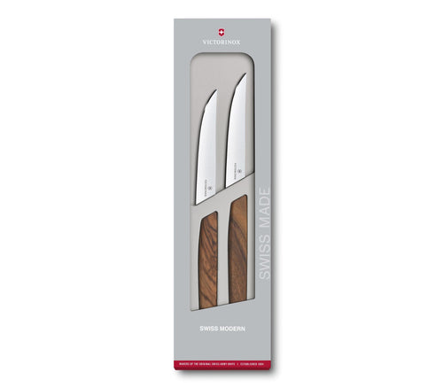 Set Swiss Modern due coltelli bistecca victorinox coltelleria V-6.90 00.12G Kunzi Shop