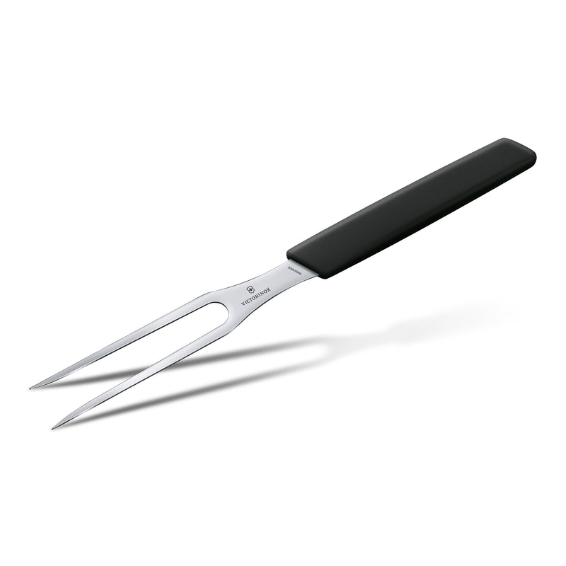 Forchettone manico nero - Swiss Modern victorinox coltelleria V-6.90 33.15B Kunzi Shop