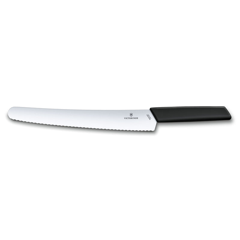 Coltello pane manico nero - Swiss Modern victorinox coltelleria V-6.90 73.22WB Kunzi Shop