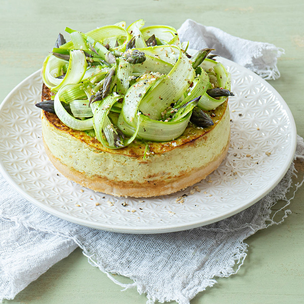 Cheesecake agli asparagi