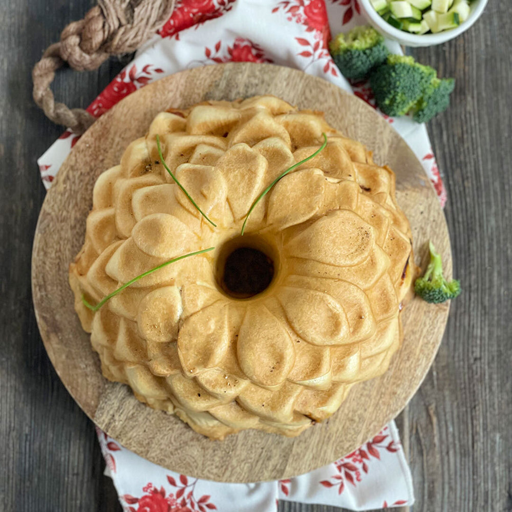 Ciambella salata ai broccoli e zucchine