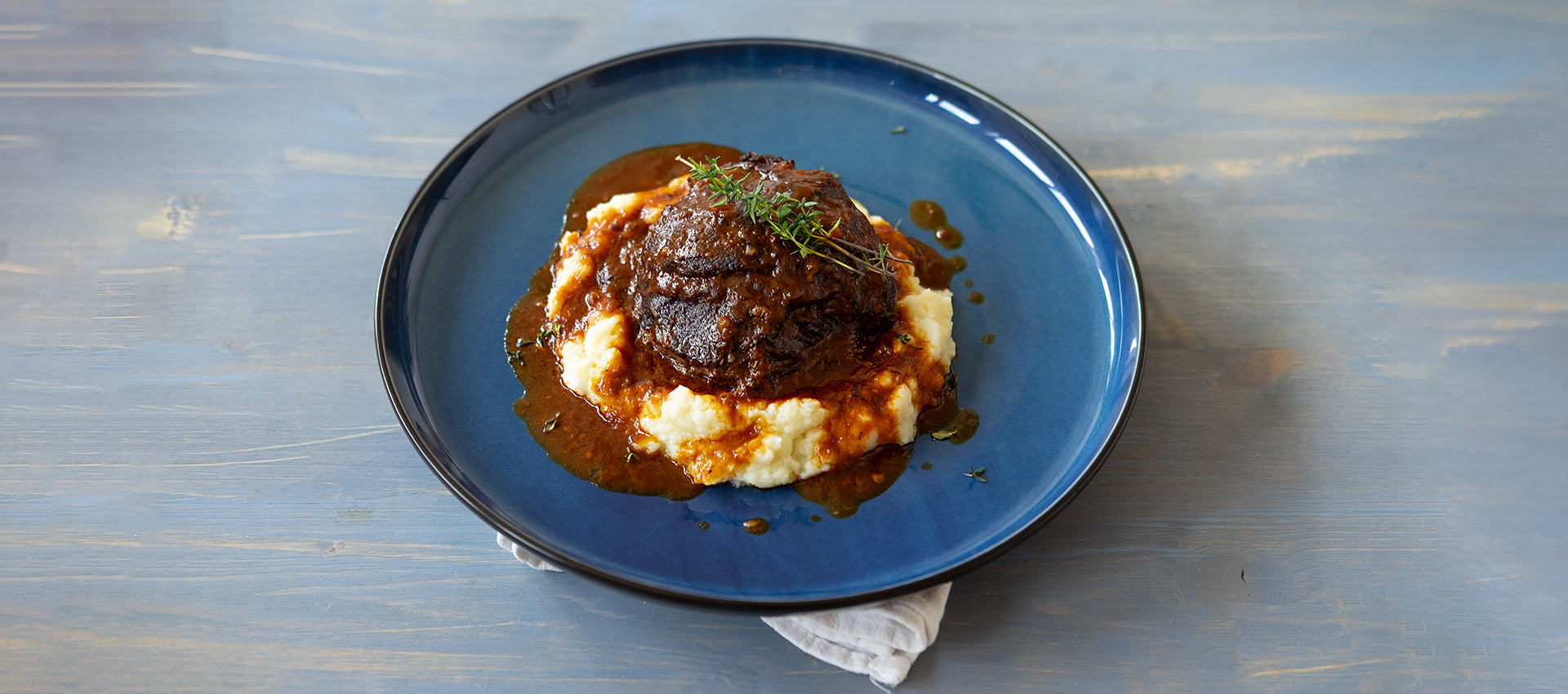 Guancia di manzo con purè