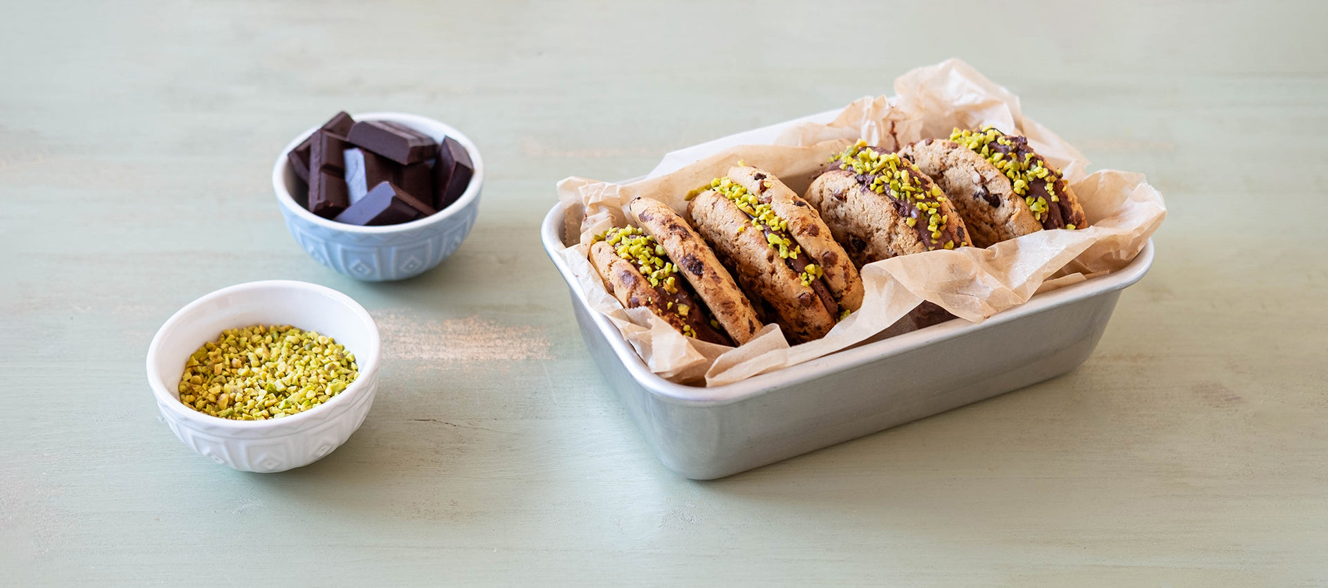 Cookies con mousse al cioccolato