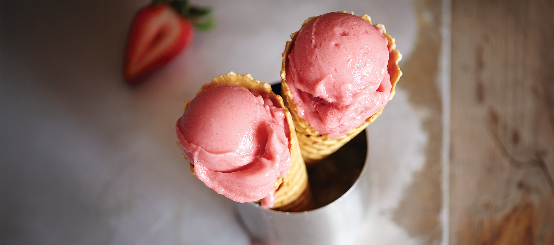 Erdbeereis
