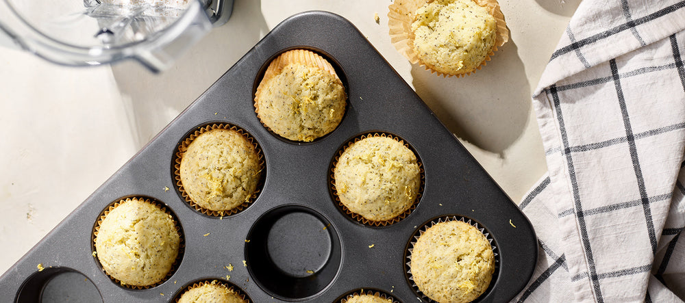 Muffin al limone e semi di papavero