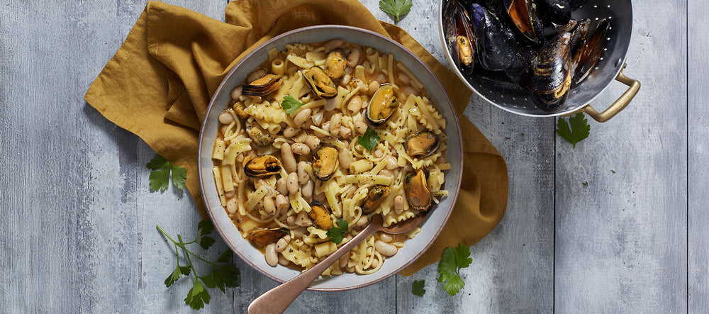 Pasta fagioli e cozze