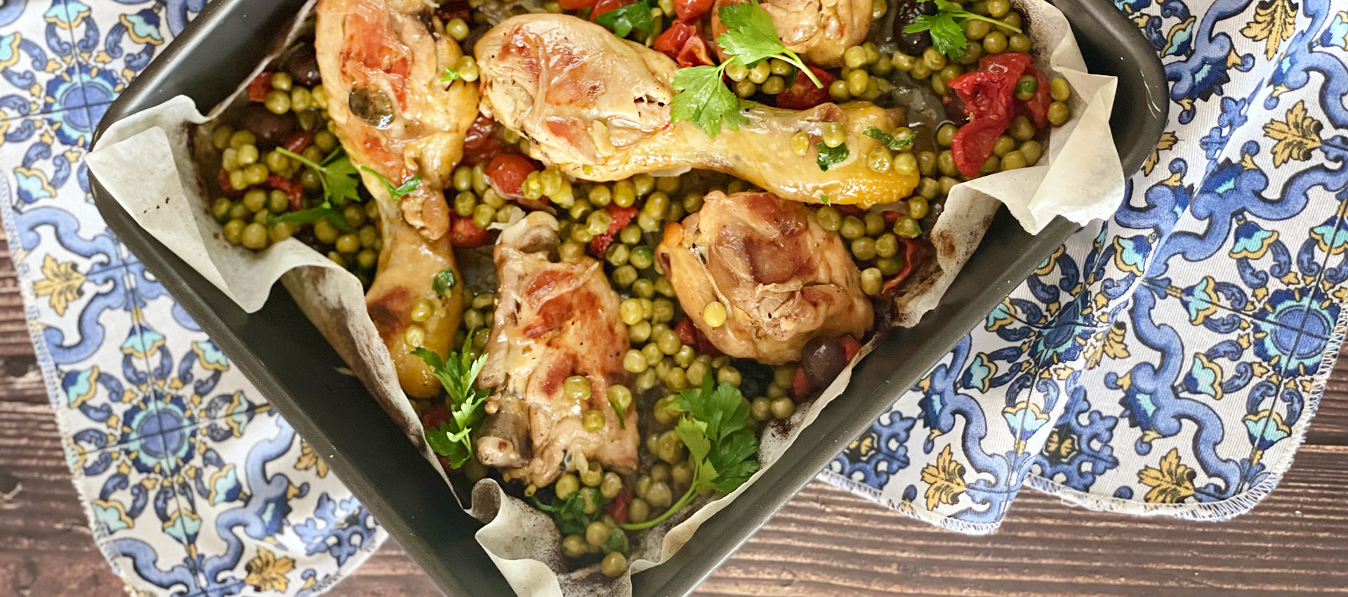 Pollo con piselli