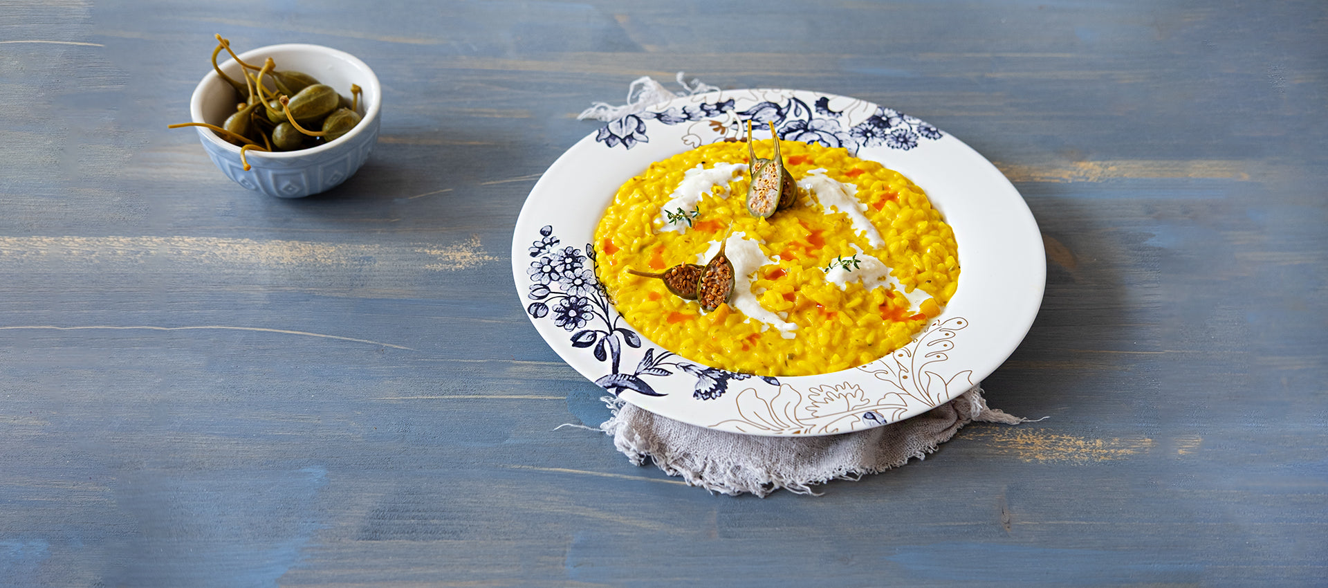 Risotto alla zucca e burrata