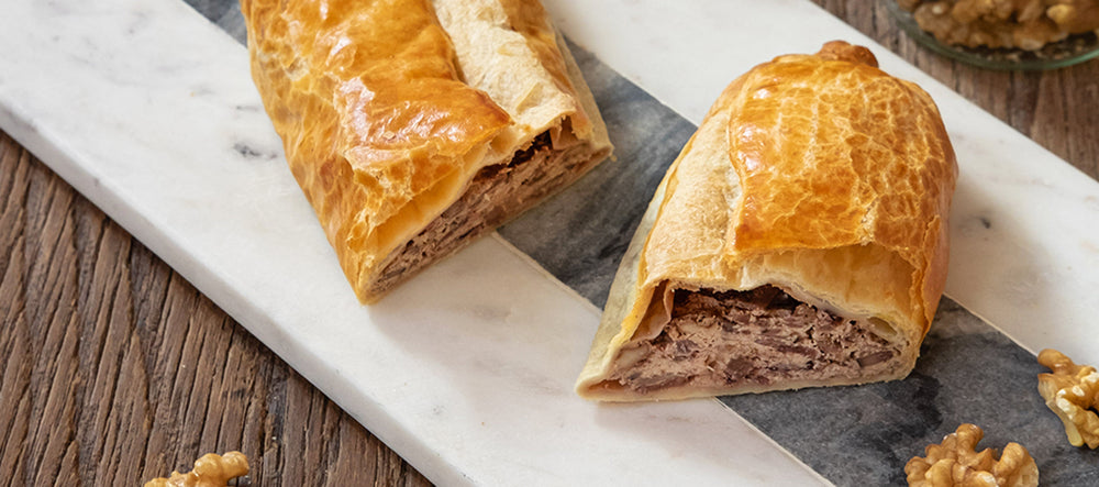 Strudel di radicchio e funghi