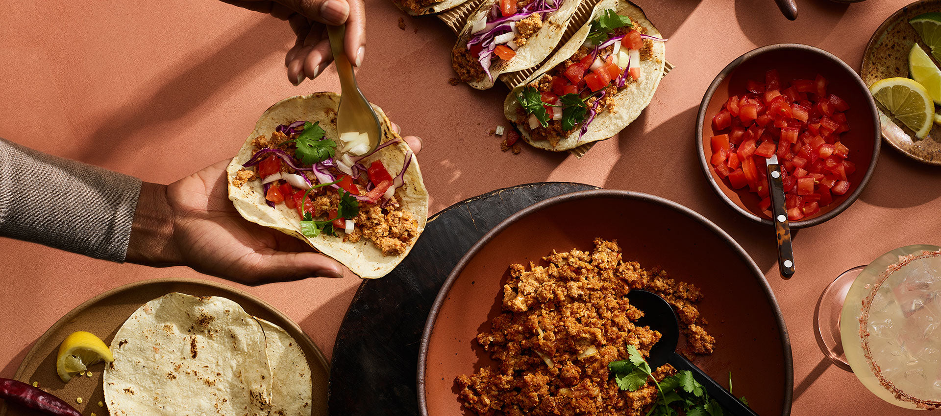 Tacos con chili di cavolfiore