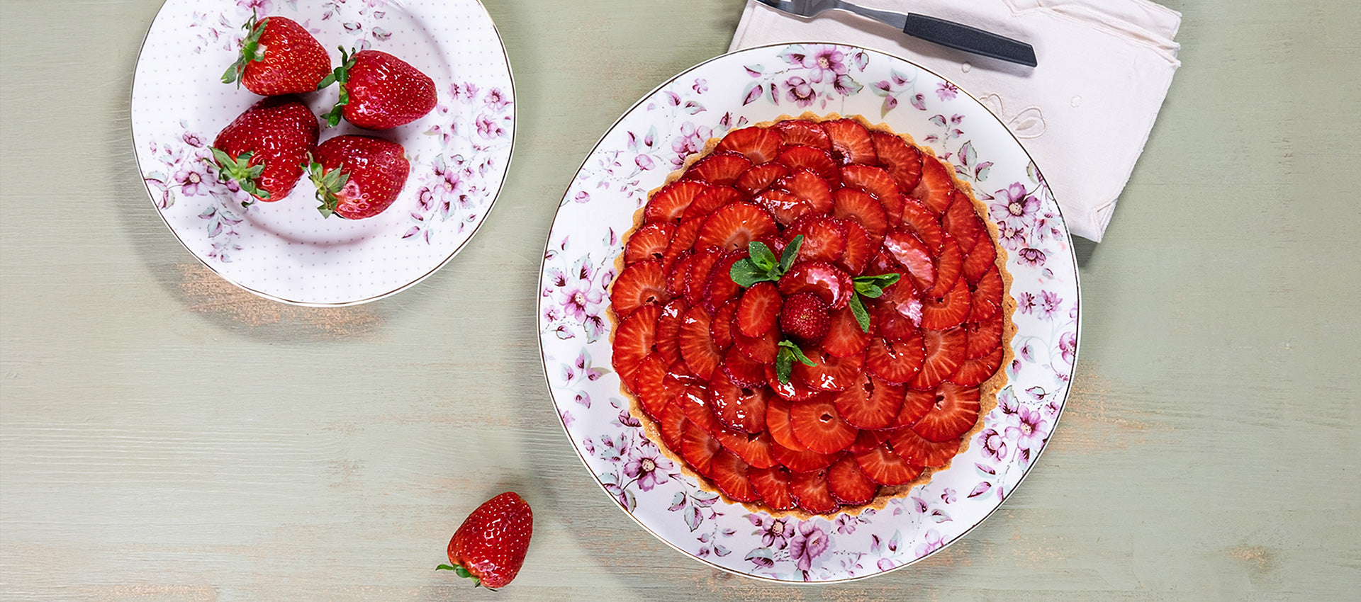 Crostata di ricotta e fragole