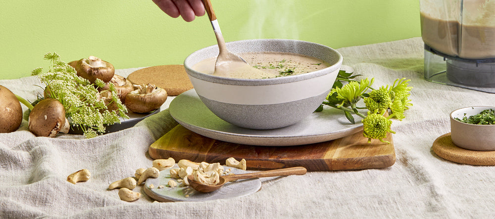 Crema di funghi e anacardi