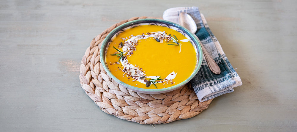 Vellutata di zucca profumata allo zenzero