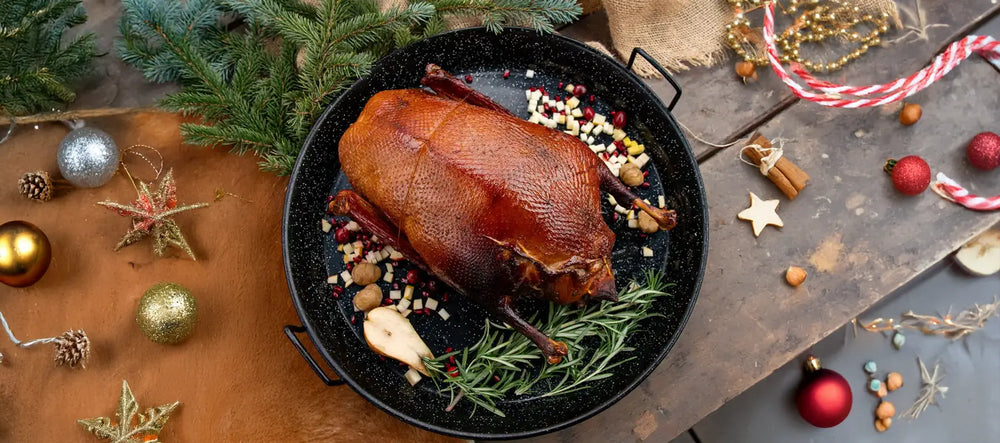 Oca di Natale con aroma di cannella e arancia