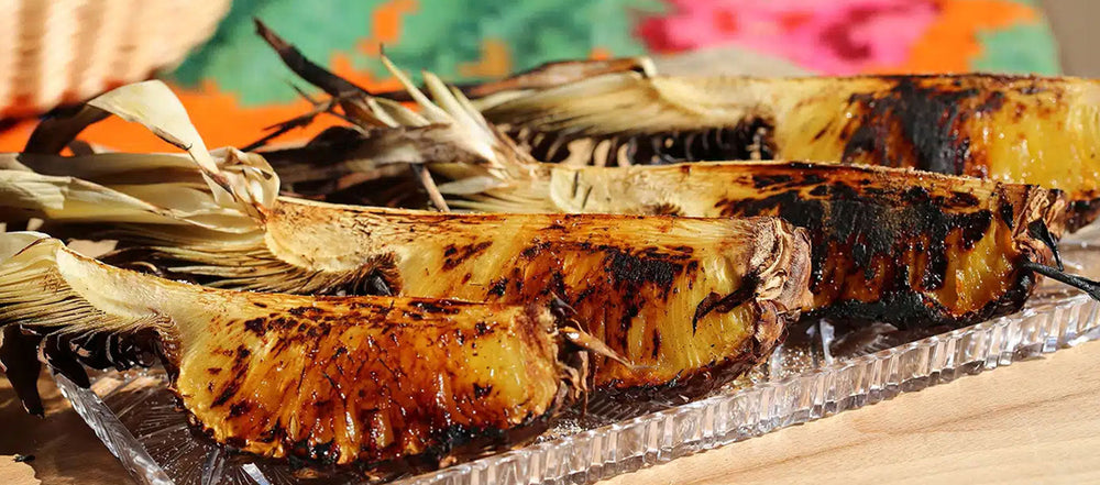 Ananas affumicato e caramellato