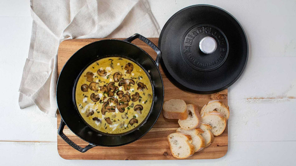 Zuppa cremosa di funghi