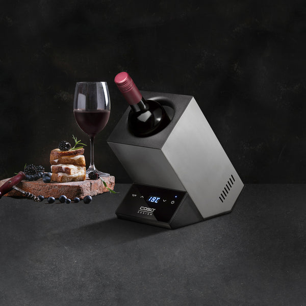 Raffreddatore di vino WineCaseOne Inox caso design CSO 00611 Kunzi Shop 2