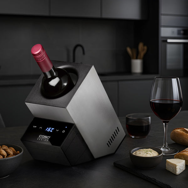 Raffreddatore di vino WineCase Deluxe Inox caso design CSO 00616 Kunzi Shop 2
