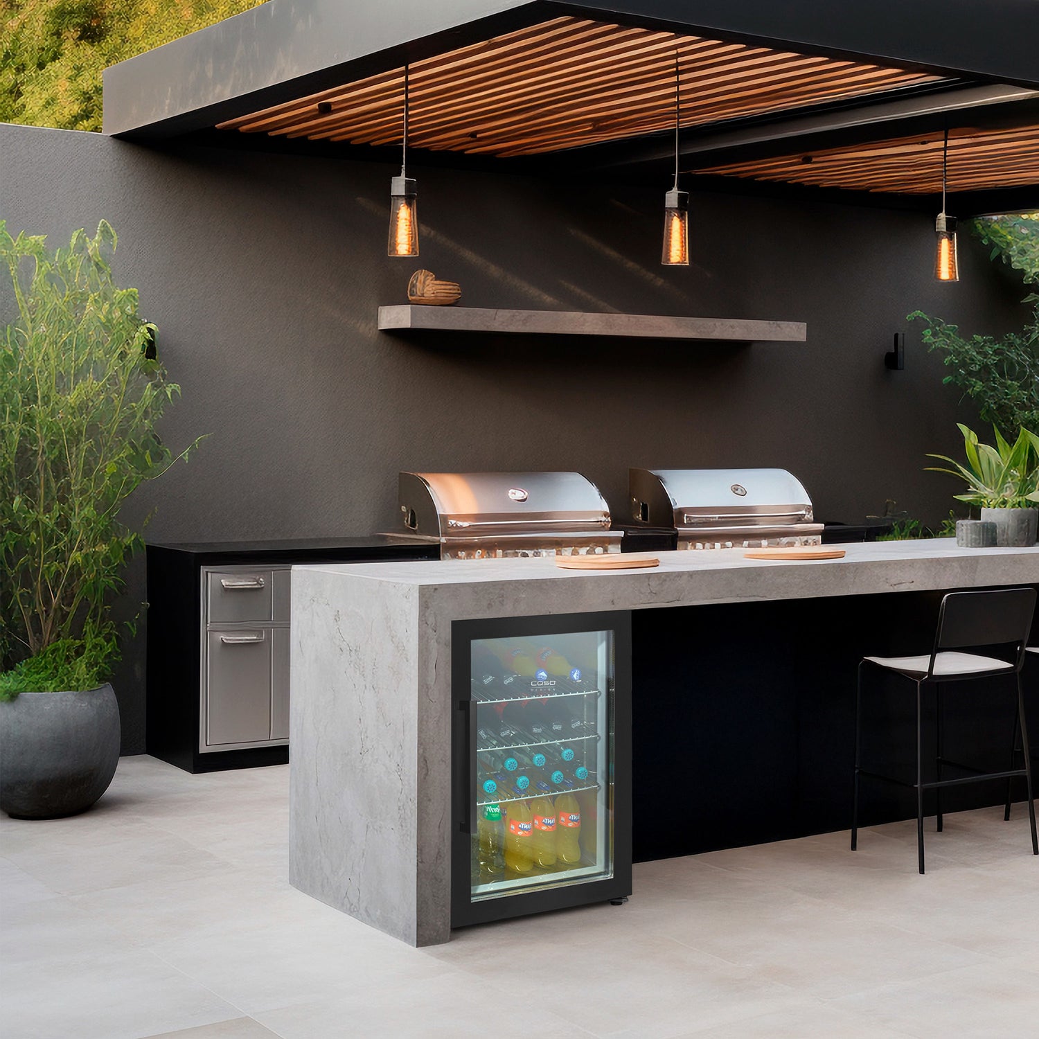 Frigorifero BBQ Cooler S-R Black caso design CSO 00702 Kunzi Shop 2
