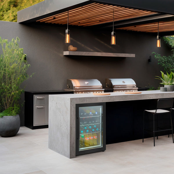 Frigorifero BBQ Cooler S-R Black caso design CSO 00702 Kunzi Shop 2
