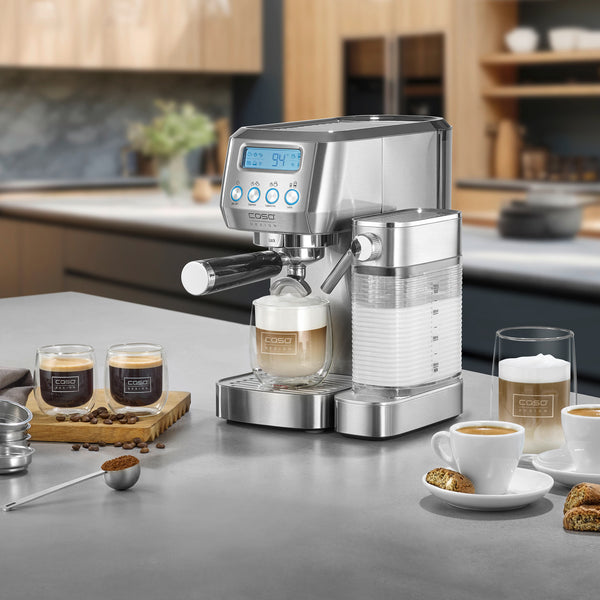 Macchina da caffè Espresso Gourmet Latte Inox caso design CSO 01821 Kunzi Shop 2