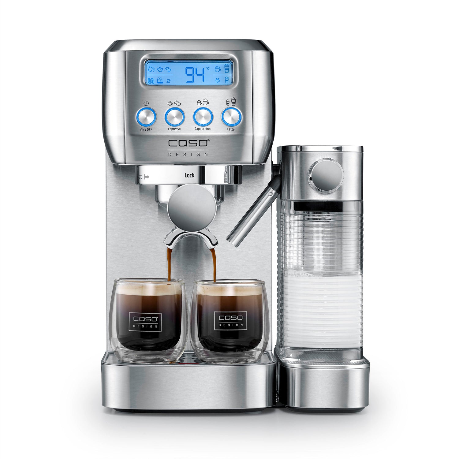 Macchina da caffè Espresso Gourmet Latte Inox caso design CSO 01821 Kunzi Shop 3