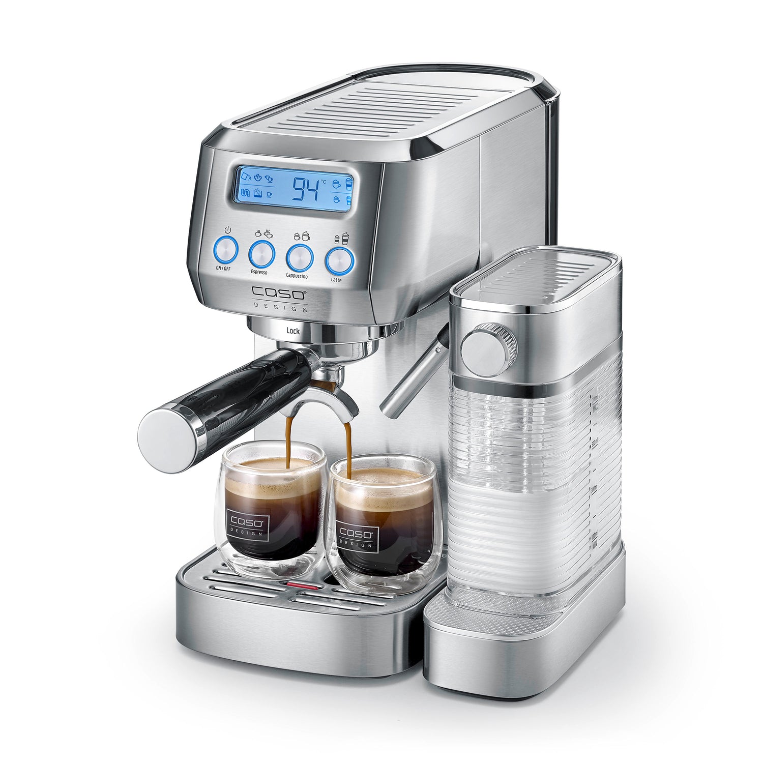 Macchina da caffè Espresso Gourmet Latte Inox caso design CSO 01821 Kunzi Shop 4