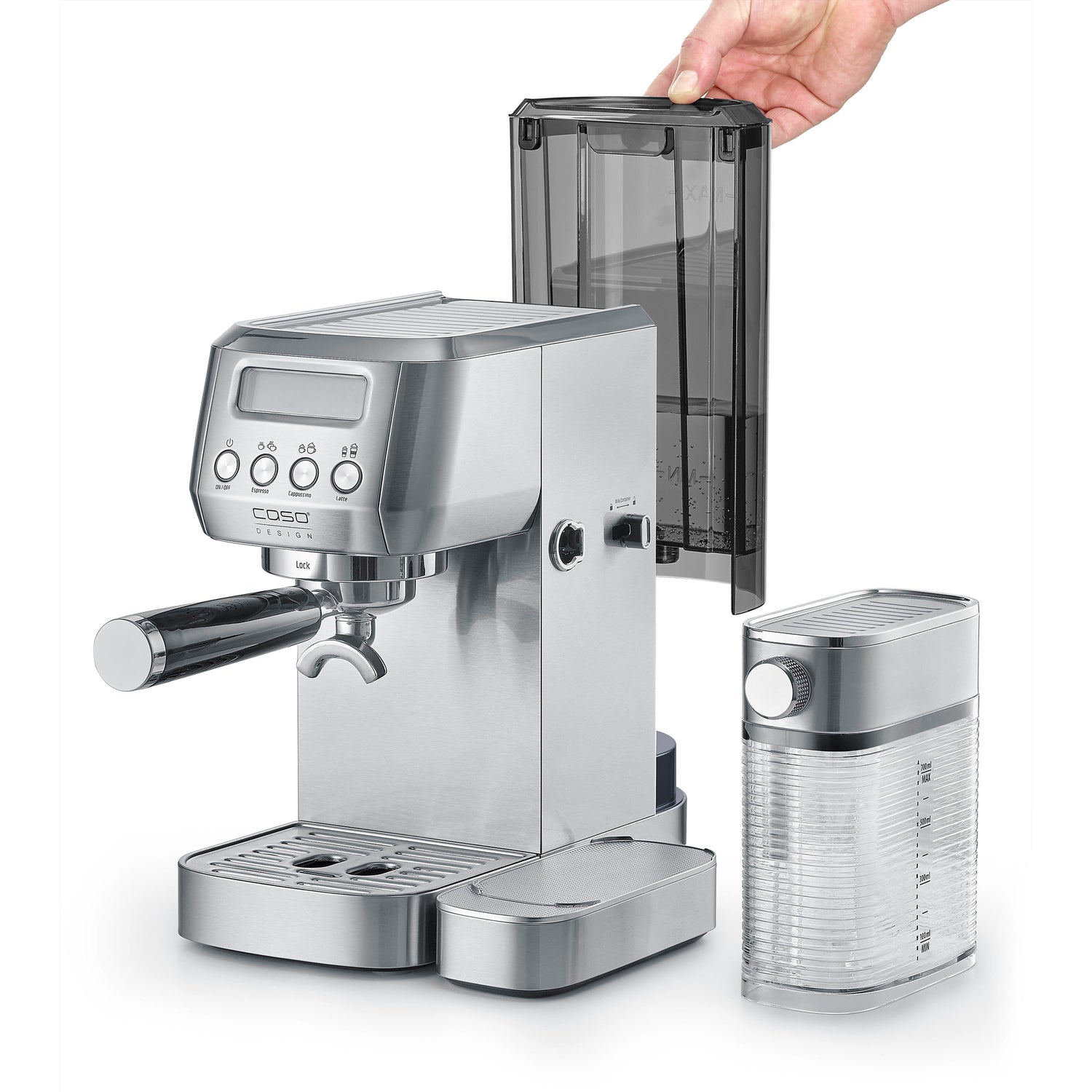Macchina da caffè Espresso Gourmet Latte Inox caso design CSO 01821 Kunzi Shop 8