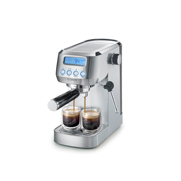 Macchina da caffè Espresso Gourmet Crema Silver caso design CSO 01824 Kunzi Shop