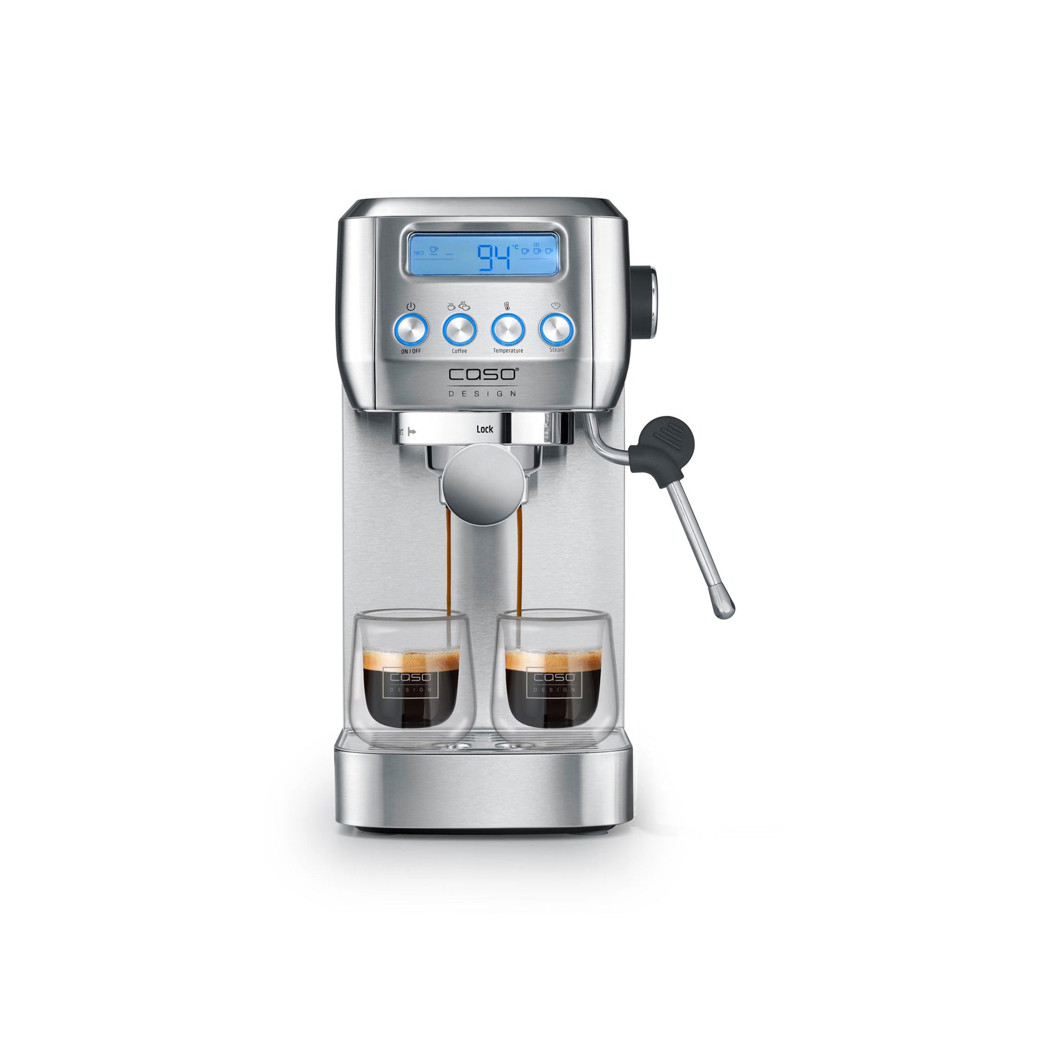 Macchina da caffè Espresso Gourmet Crema Silver caso design CSO 01824 Kunzi Shop 6