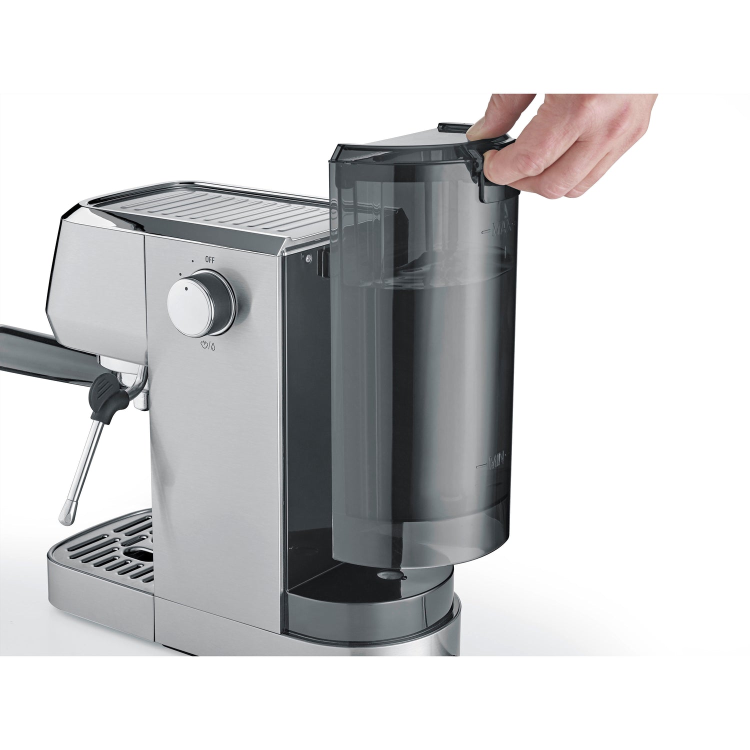 Macchina da caffè Espresso Gourmet Crema Silver caso design CSO 01824 Kunzi Shop 10