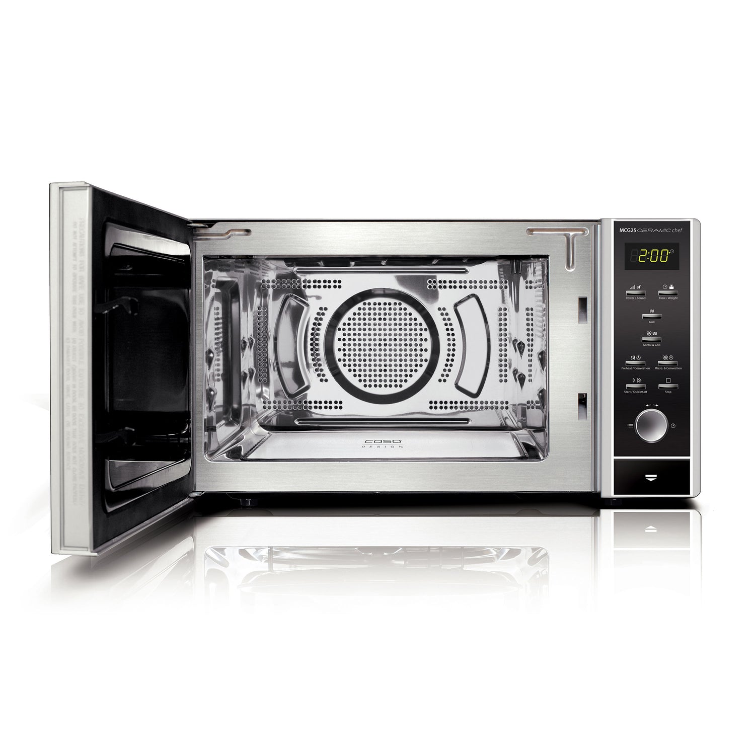 Forno a microonde MCG 25 Ceramic Chef 25 L caso design CSO 03351 Kunzi Shop 3