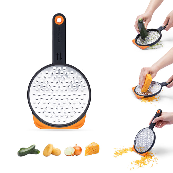 Ograte - Grattugia rotonda doppio taglio con copertura dreamfarm DMF DFOG3352 Kunzi Shop 2