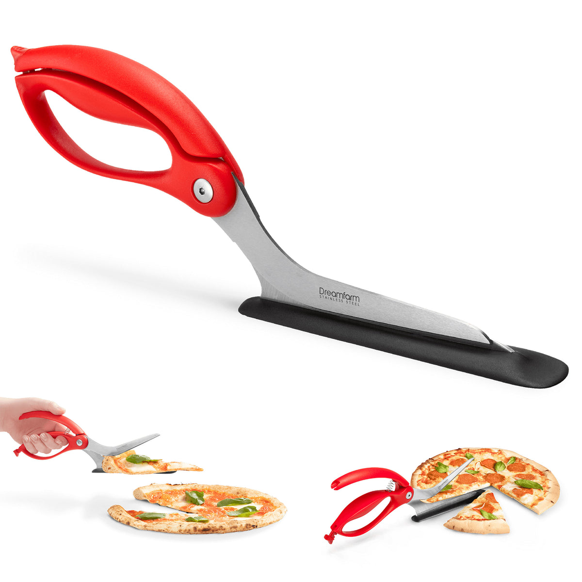 Scizza - Forbice servi pizza rossa dreamfarm DMF DFSC2027 Kunzi Shop 2