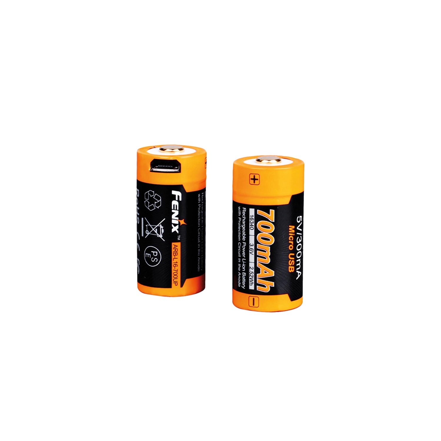 Batteria Ricaricabile 16340 - 700Mah fenix FNX ARB-L16-700UP Kunzi Shop 1