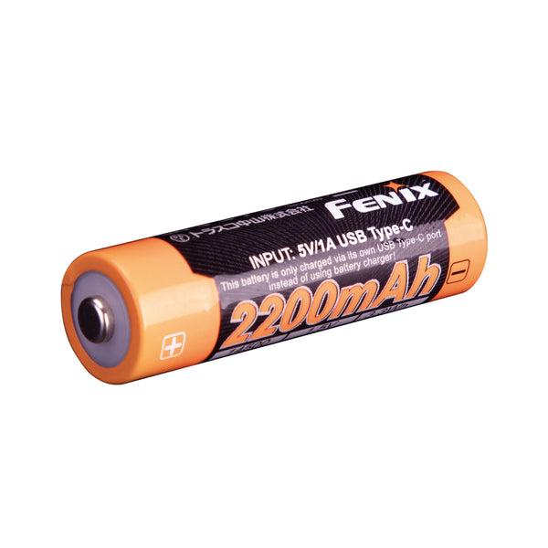 Batteria ricaricabile 18650 - 2200mAh fenix FNX ARB-L14-2200U Kunzi Shop 2