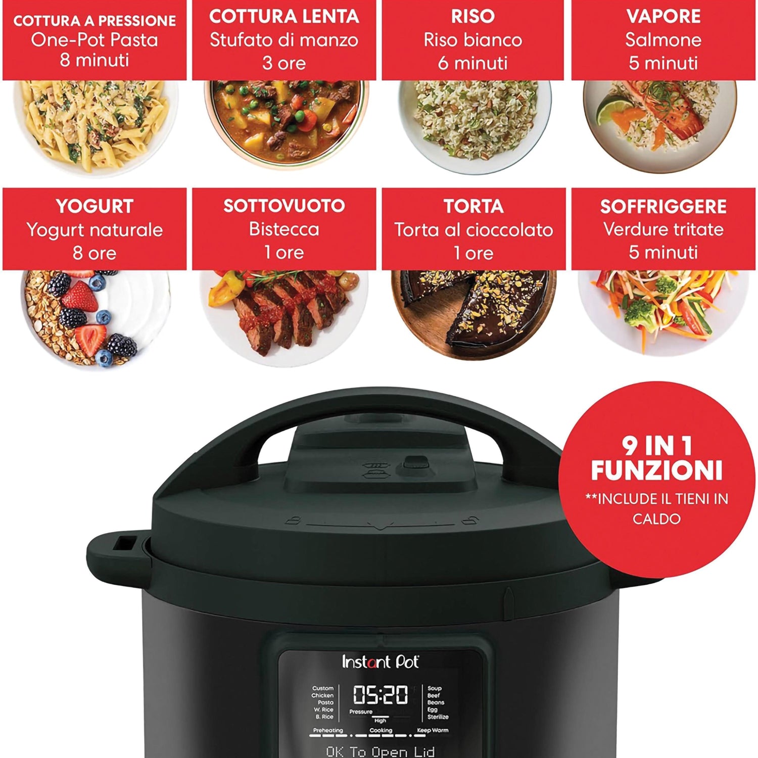 Multicooker - Duo Plus Whisper Quiet 5,7L instant pot IP 112-3079-01 Kunzi Shop 3