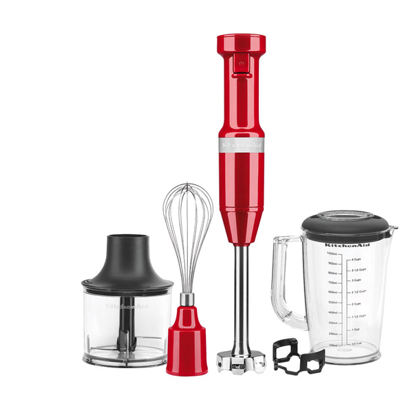 Frullatore ad immersione con accessori Empire Red kitchenaid KA 5KHBV83EER Kunzi Shop