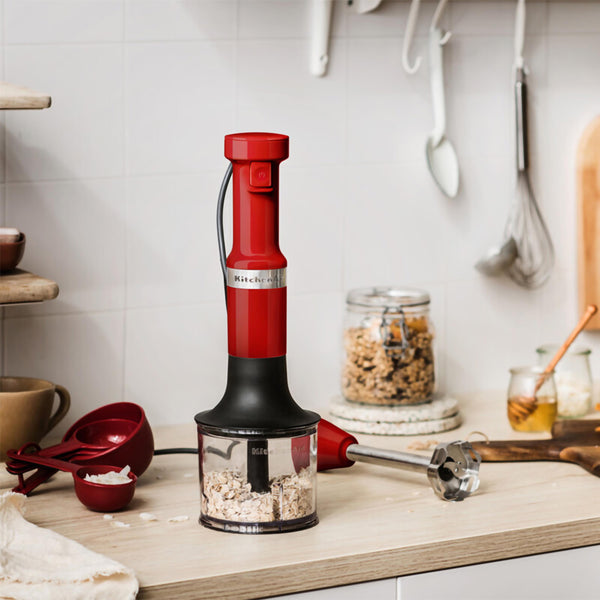 Frullatore ad immersione con accessori Empire Red kitchenaid KA 5KHBV83EER Kunzi Shop