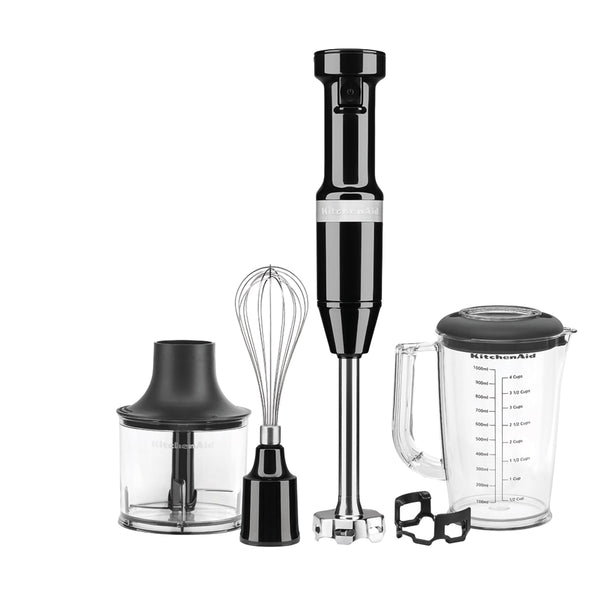 Frullatore ad immersione con accessori Onyx Black kitchenaid KA 5KHBV83EOB Kunzi Shop